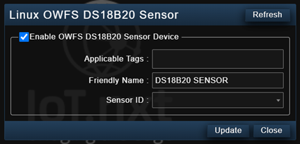 Linux DS18B20 Temperature Sensor Console