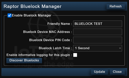 Bluelock Manager: Device Manager View