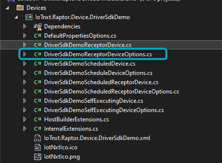 Device Options Class File