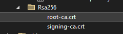 Root and Signing CA Files