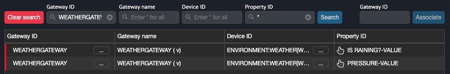 Registered device properties